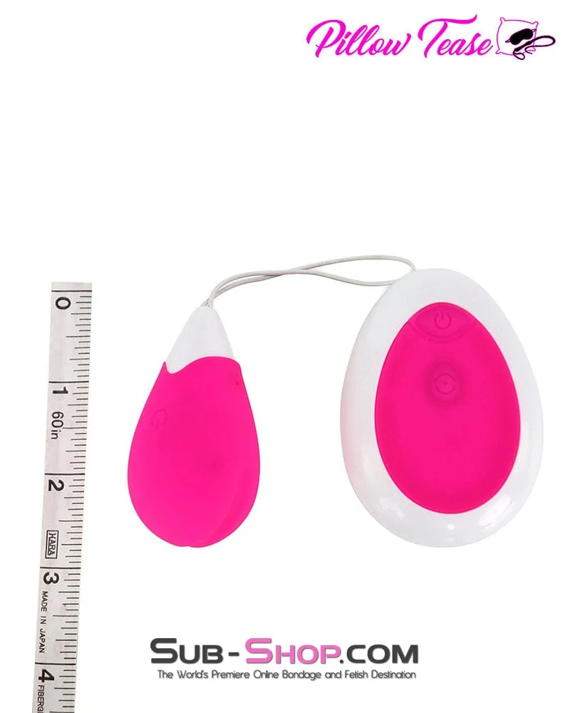 0321M      Rechargeable Sweetheart Pink Wireless Vibrating Sex Egg