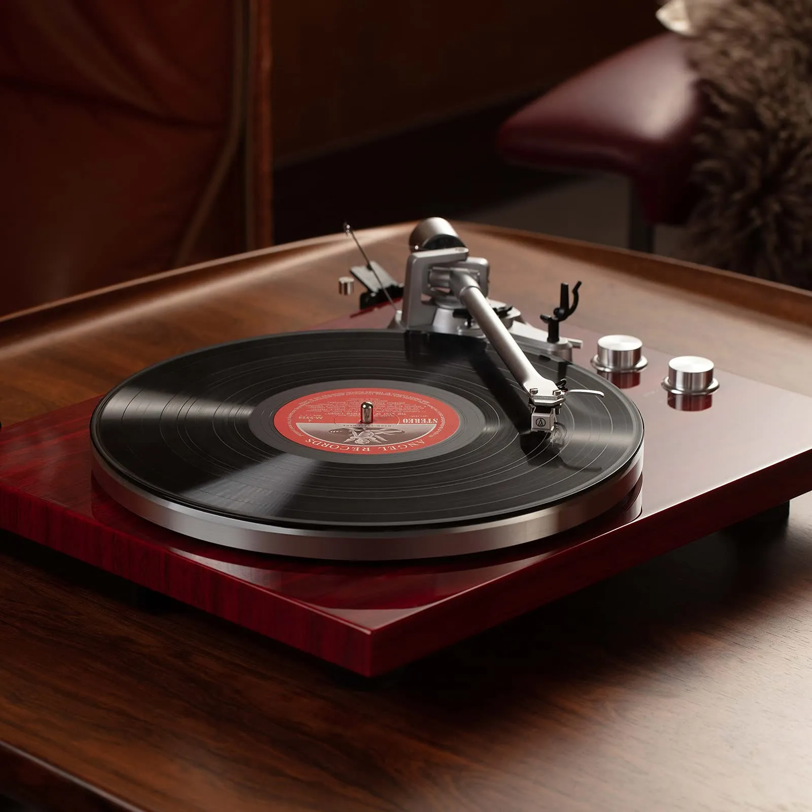 1 by ONE Belt Drive Turntable with Bluetooth Connectivity, Built-in Phono Pre-amp, USB Digital Output Vinyl Stereo Record Player with Magnetic Cartridge, 33 or 45 RPM
