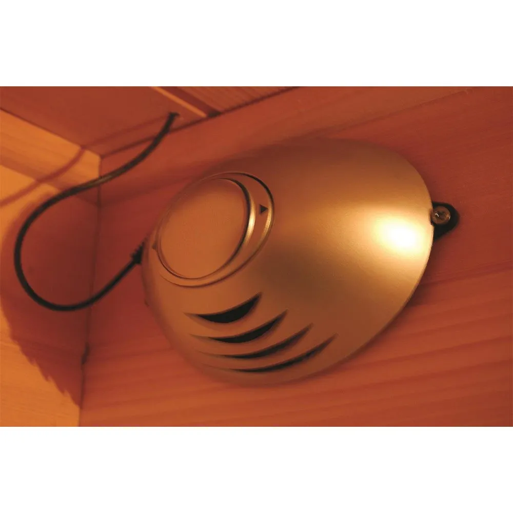 1 Person Cedar Sauna w/Carbon Heaters - HL100K Sedona 36" x 42" x 75" | 1290 Watts, 5 Carbon-Nano Infrared Heaters, ETL/CSA Certified
