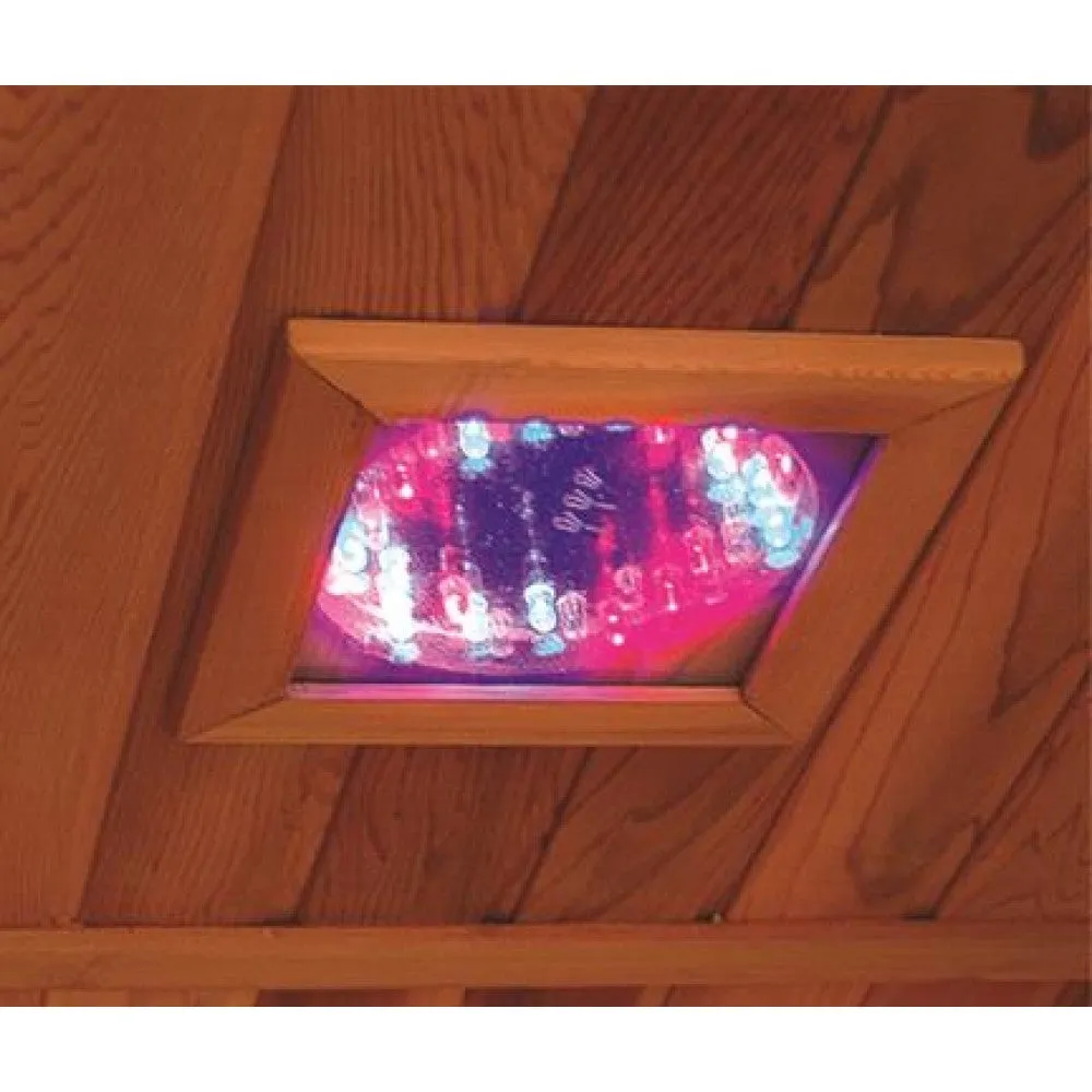 1 Person Cedar Sauna w/Carbon Heaters - HL100K Sedona 36" x 42" x 75" | 1290 Watts, 5 Carbon-Nano Infrared Heaters, ETL/CSA Certified