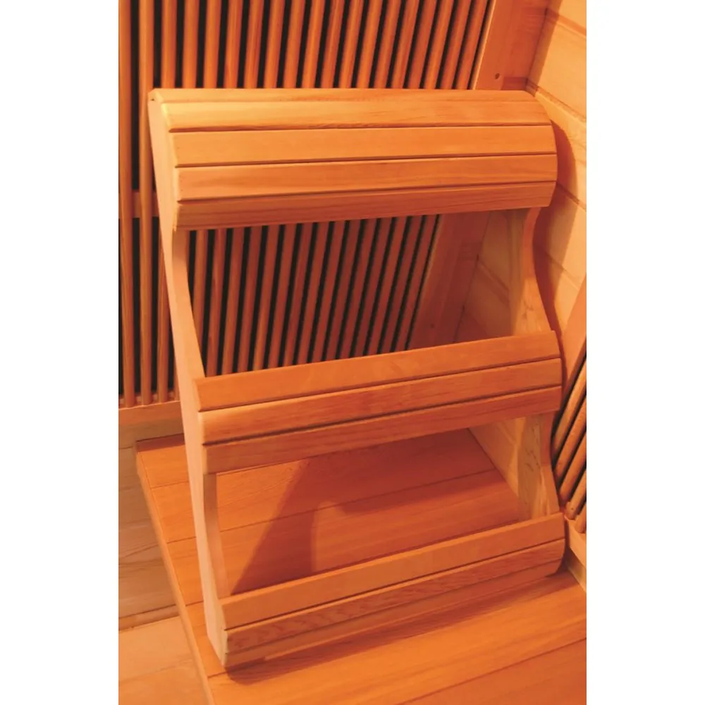 1 Person Cedar Sauna w/Carbon Heaters - HL100K Sedona 36" x 42" x 75" | 1290 Watts, 5 Carbon-Nano Infrared Heaters, ETL/CSA Certified