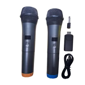 2 Pack Handled Vocal Wireless Microphone Set