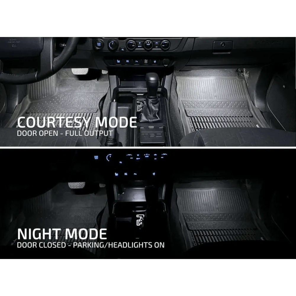 2005-2015 Toyota Tacoma Dual Output Footwell Kit   Interior Lights