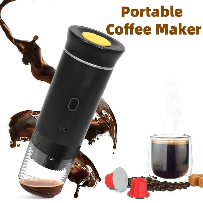 3-in-1 Portable Travel Espresso Maker- Portable, USB & Electric