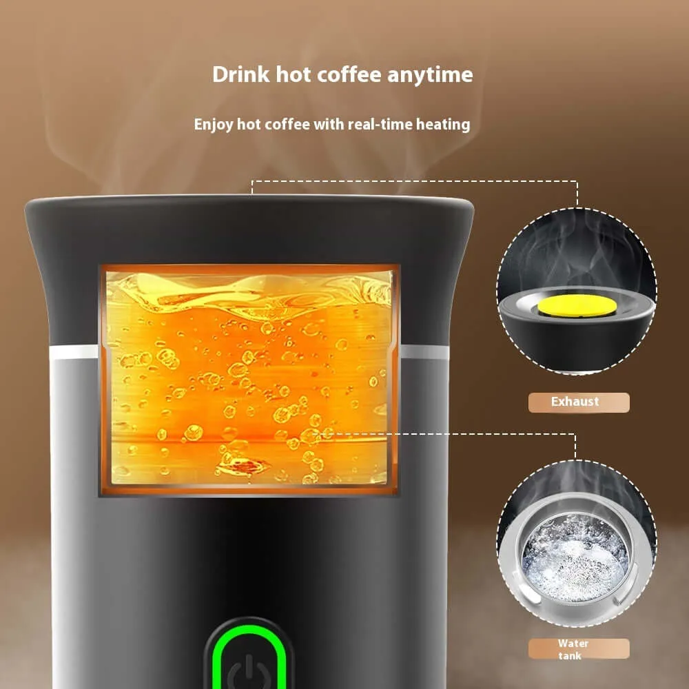 3-in-1 Portable Travel Espresso Maker- Portable, USB & Electric