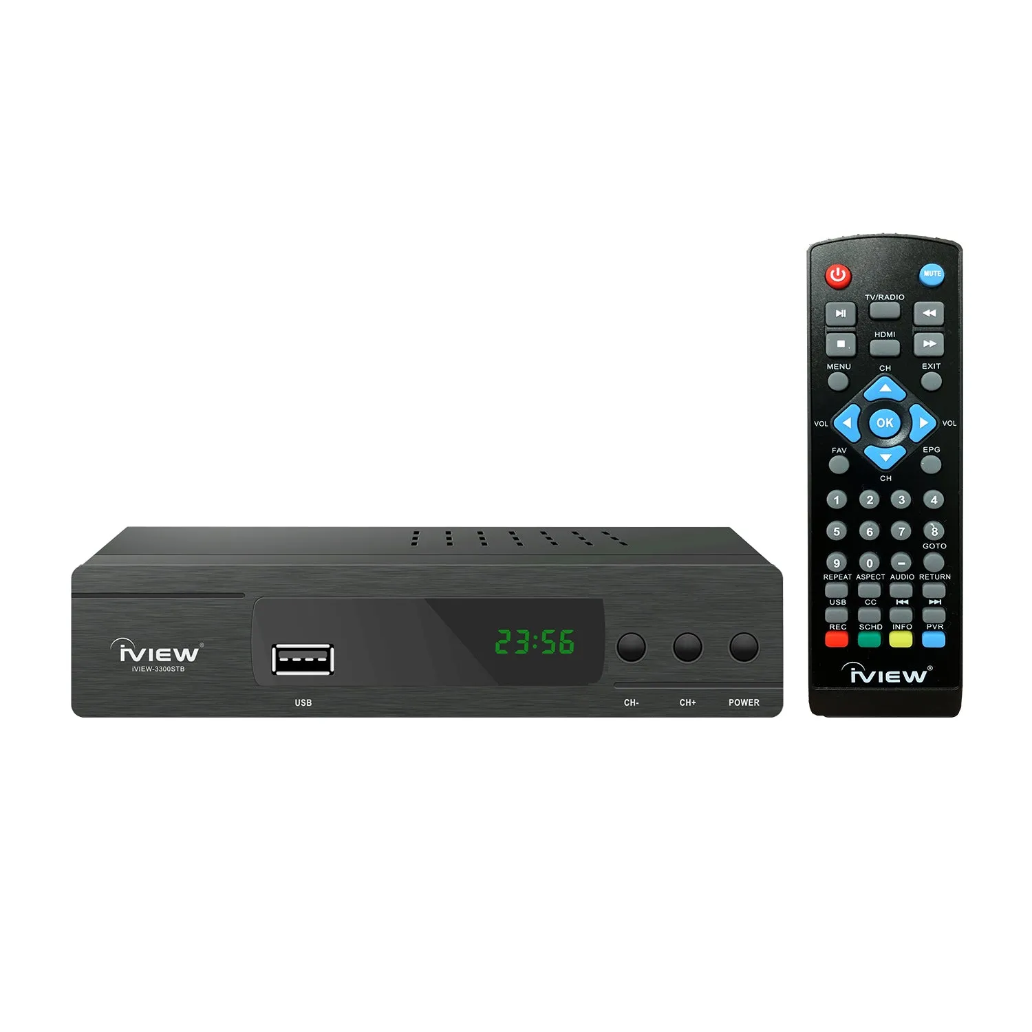 3300STB Digital Converter Box with TV Recording, ClearQAM, Media Function, 4TB HDD, and HDMI Connection