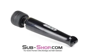 3311M      Rechargeable 10 Speed Black Wand Massager-Black