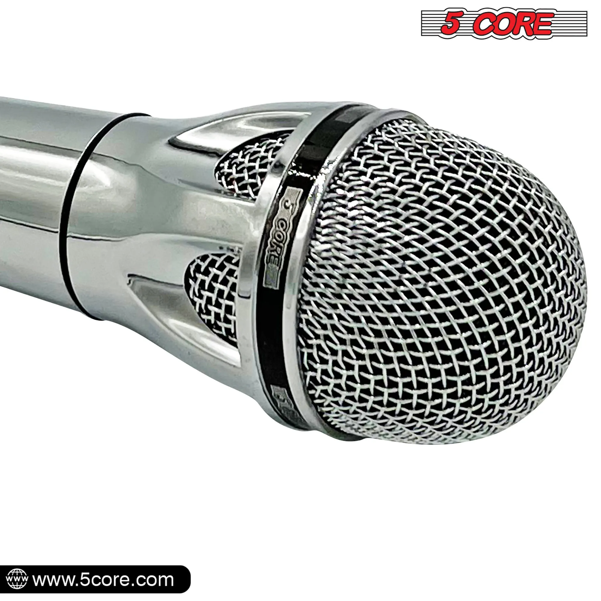 5 CORE Karaoke Microphone Dynamic Vocal Handheld Mic Cardioid Unidirectional Microfono w On and Off Switch Includes XLR Audio Cable Mic Holder PM 817 CH
