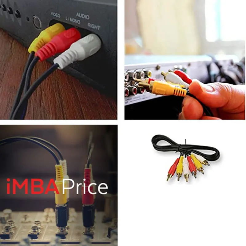 5M Male-Male 3Rca Cable Av 3.5-3-05