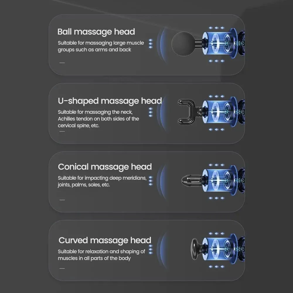 6-Speed Massage Gun Percussion Massager Deep Tissue Muscle Vibrating Relax
