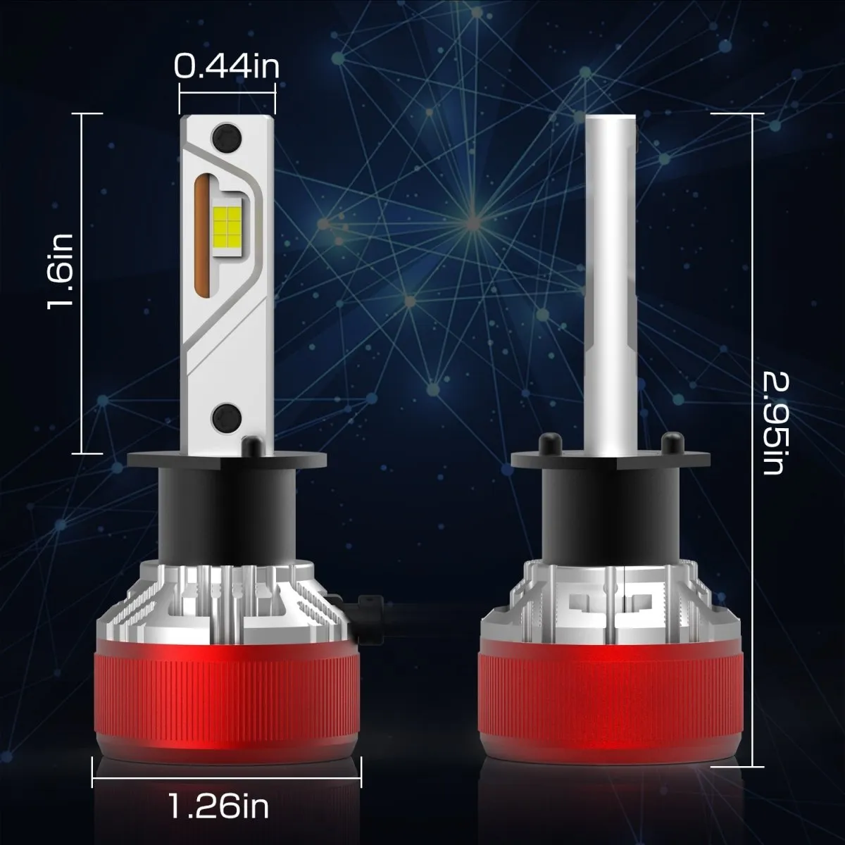 AG1 H1 LED Forward Lightings Conversion Kits Bulbs |  6500K Xenon White