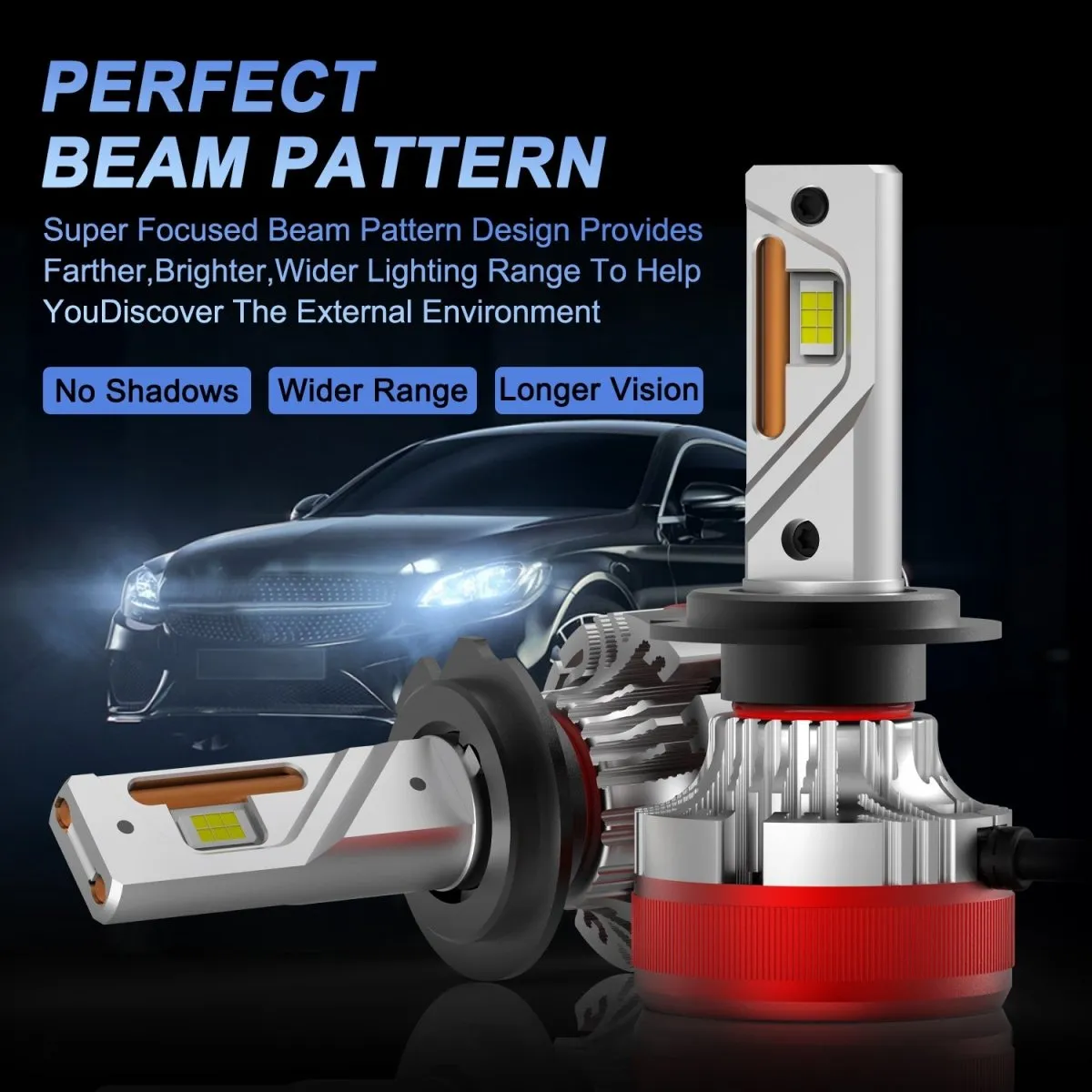 AG1 H7 LED Forward Lightings Conversion Kits Bulbs |  6500K Xenon White