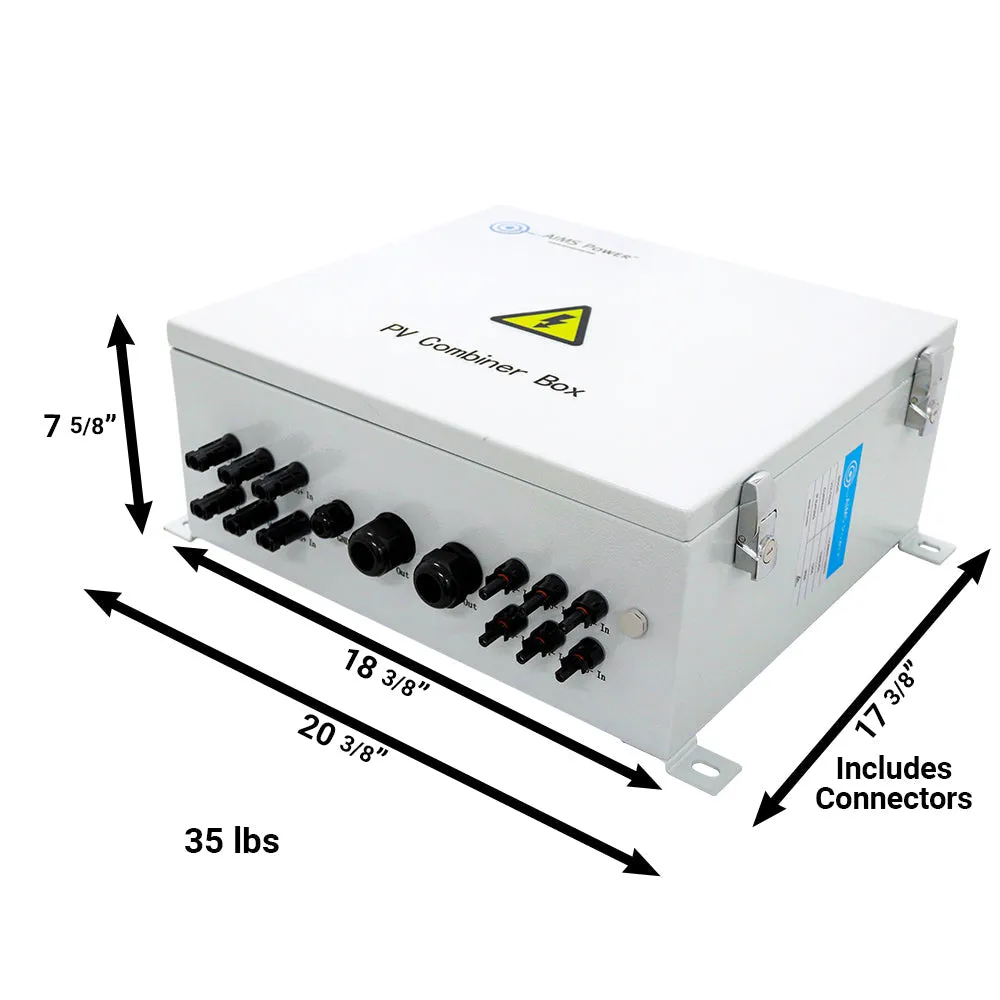 AIMS Power 120A Solar Array Combiner Box | 200Vdc