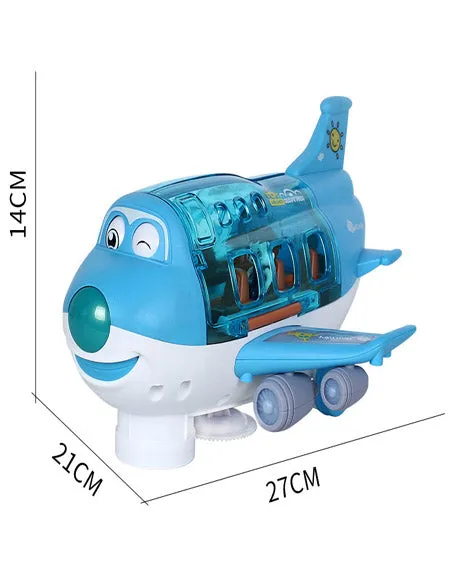 Airliner With Light And Music Rotating Aircraft.