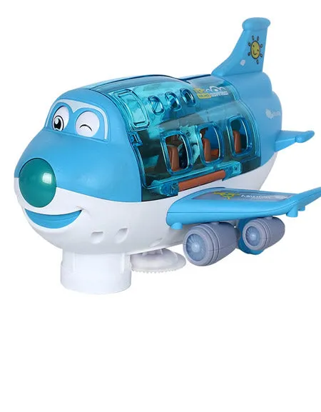 Airliner With Light And Music Rotating Aircraft.
