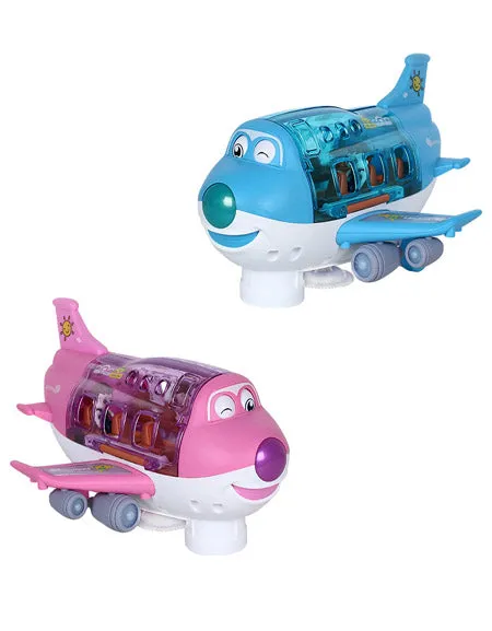 Airliner With Light And Music Rotating Aircraft.