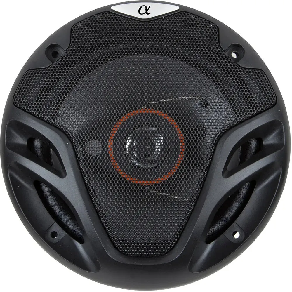 Alphasonik AS265P 6.5 350 Watts 3-Way Car Audio Coaxial Speaker (2 Pairs)