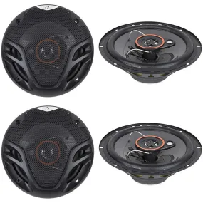 Alphasonik AS265P 6.5 350 Watts 3-Way Car Audio Coaxial Speaker (2 Pairs)