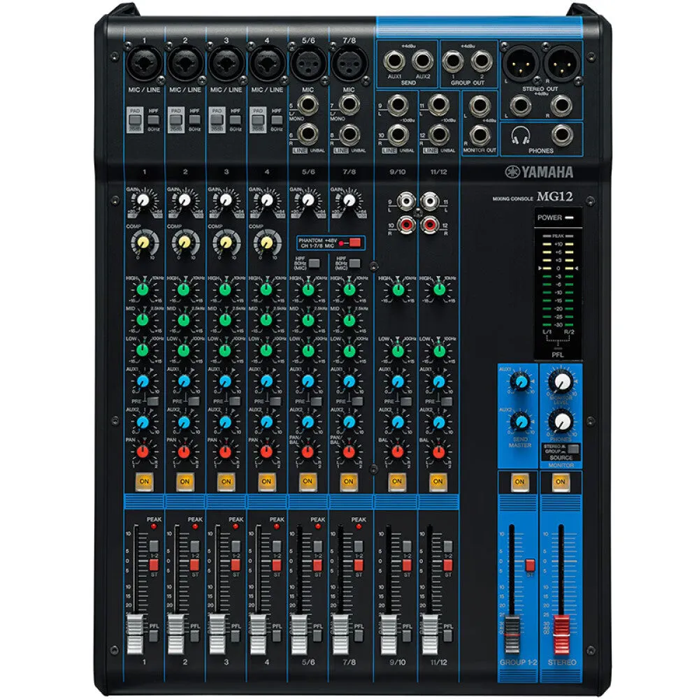 Analogue mixer Yamaha MG12 multi-purpose