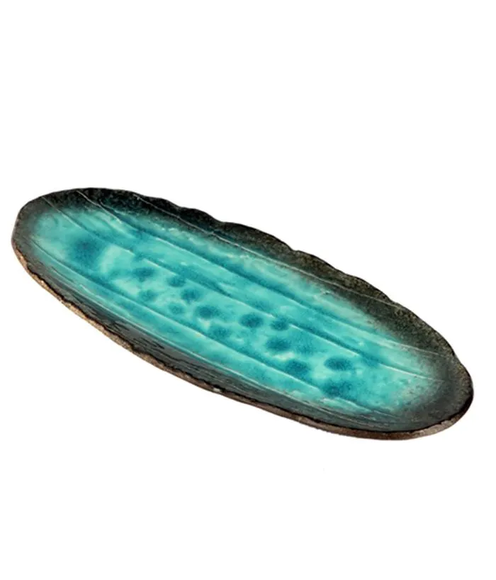 Aqua Oval Platter