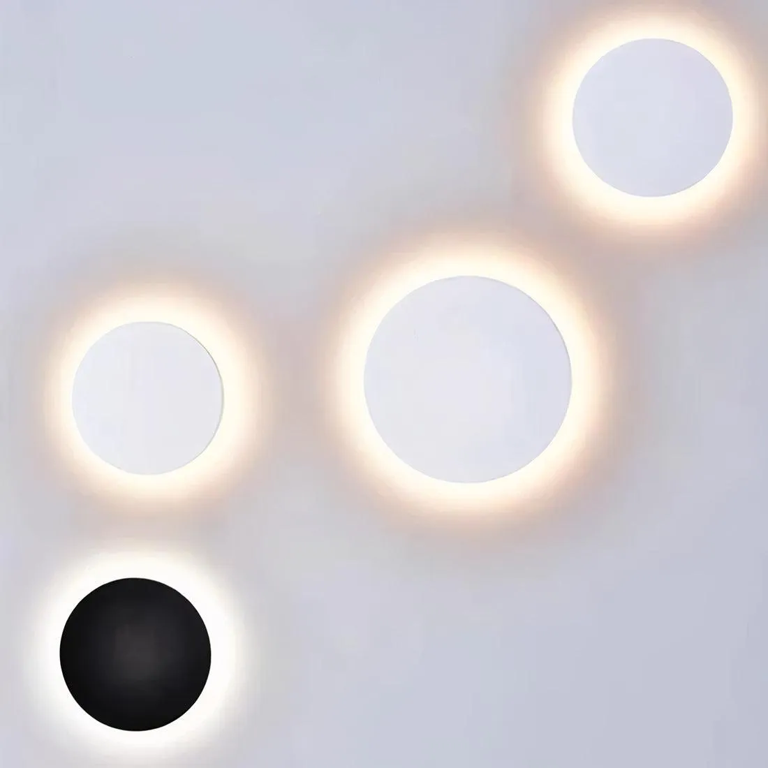Architectural Shadow LED Wall Light Indoor or Outdoor in Black or White