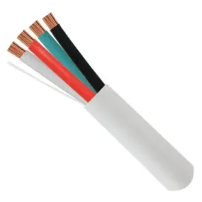 Audio Cable 16 AWG 4C 65 Stranded 1000' Feet PVC Jacket Pull Box White