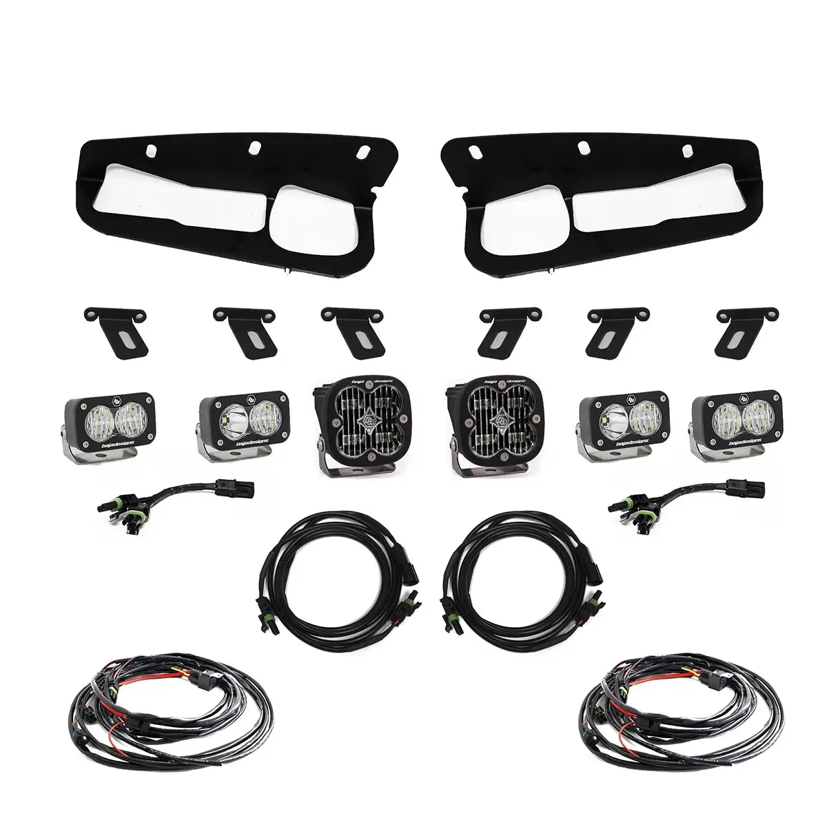 Baja Designs Squadron SAE/S2 Sport Fog Pocket Light Kit For Bronco (2021-2022)