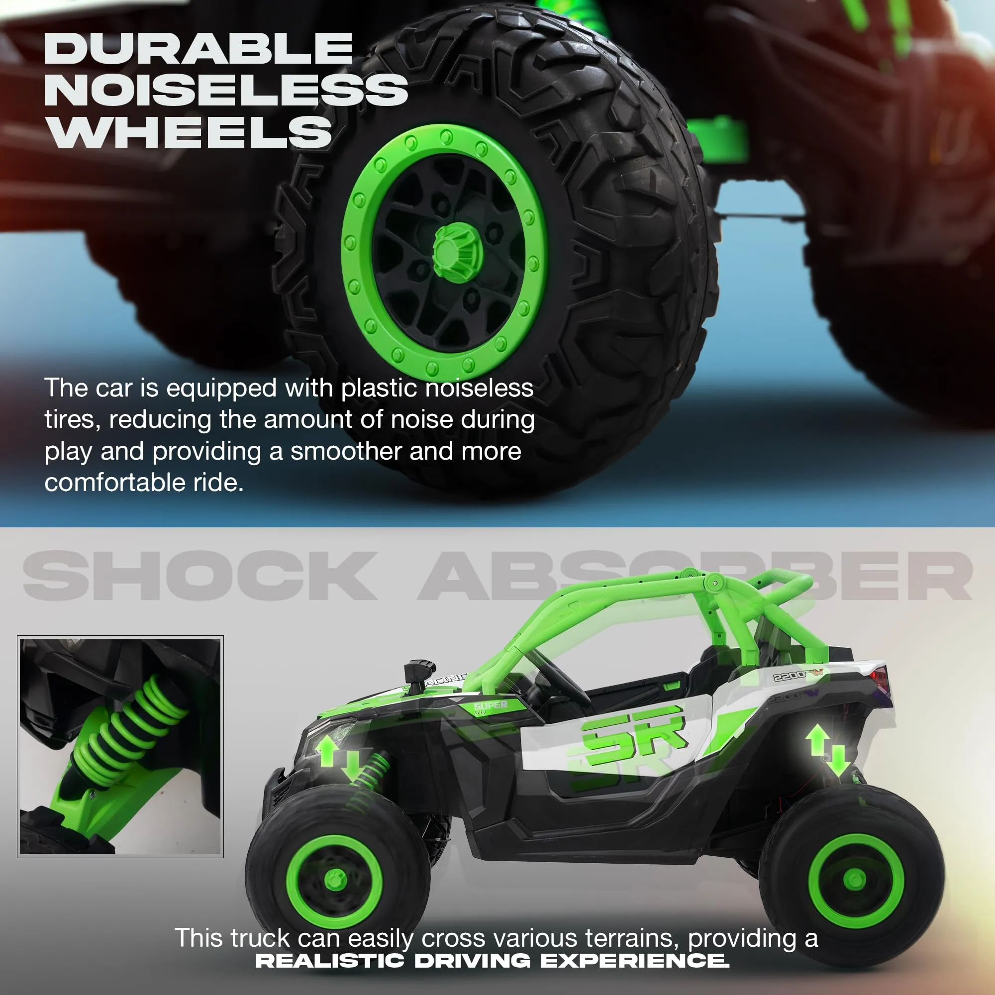 Baybee AdventurePro Electric Battery Jeep for Kids, Ride on Toy Kids Car with Light & Music to Drive 3 to 8 Years