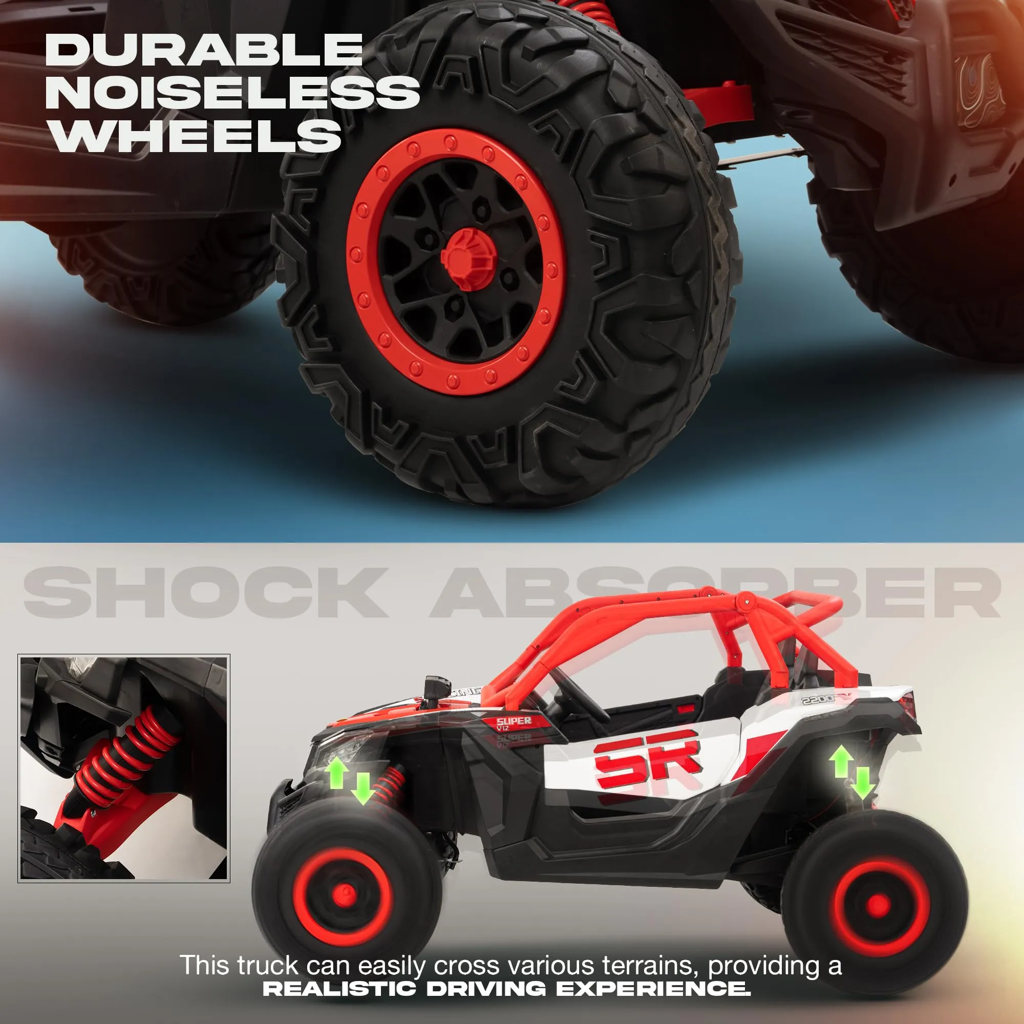 Baybee AdventurePro Electric Battery Jeep for Kids, Ride on Toy Kids Car with Light & Music to Drive 3 to 8 Years