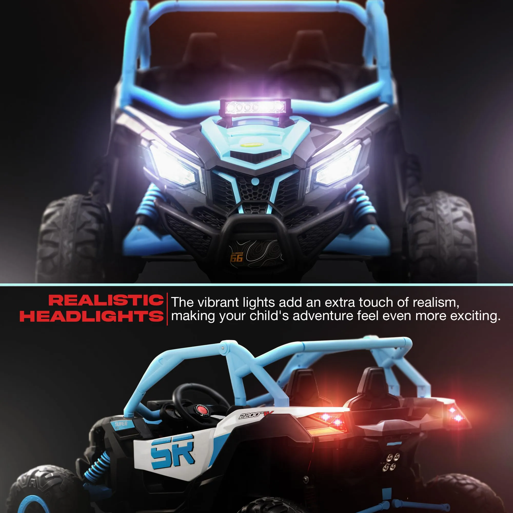 Baybee AdventurePro Electric Battery Jeep for Kids, Ride on Toy Kids Car with Light & Music to Drive 3 to 8 Years