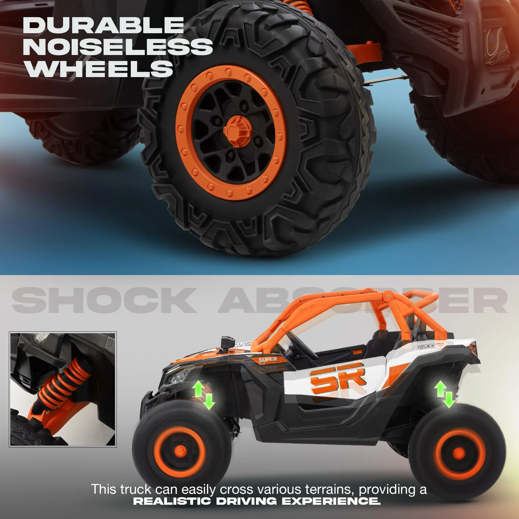 Baybee AdventurePro Electric Battery Jeep for Kids, Ride on Toy Kids Car with Light & Music to Drive 3 to 8 Years