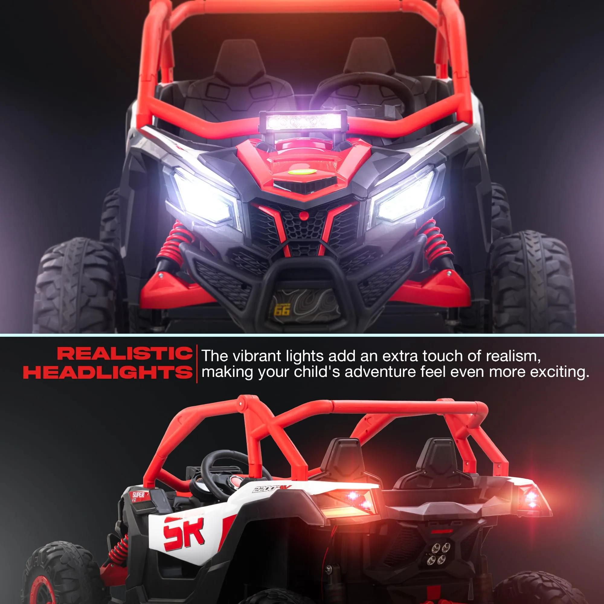 Baybee AdventurePro Electric Battery Jeep for Kids, Ride on Toy Kids Car with Light & Music to Drive 3 to 8 Years