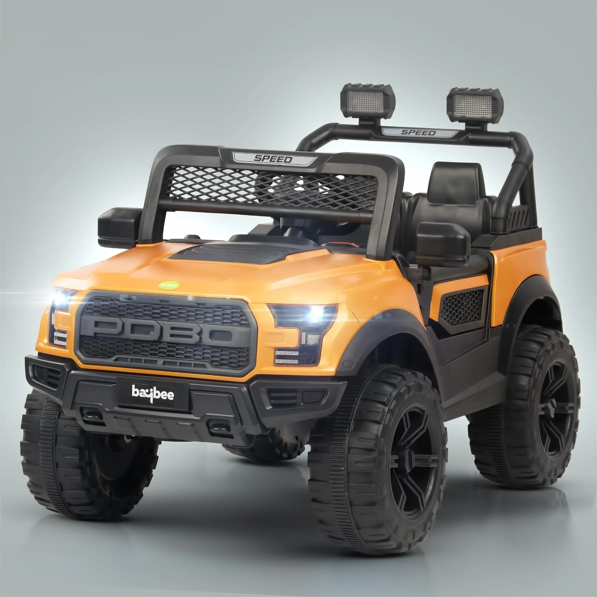 Baybee Bronco Kids Battery Operated Jeep for Kids with RGB Light & Music (Painted)