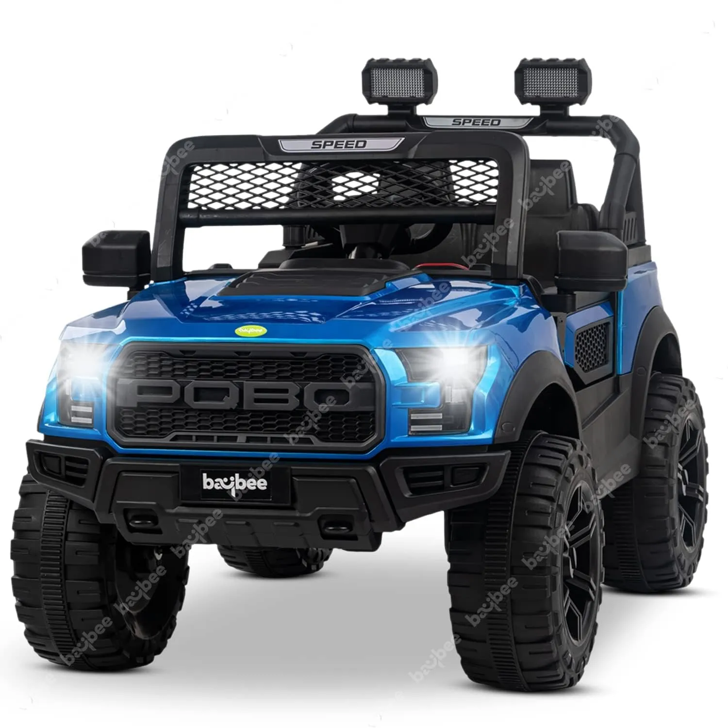 Baybee Bronco Kids Battery Operated Jeep for Kids with RGB Light & Music (Painted)