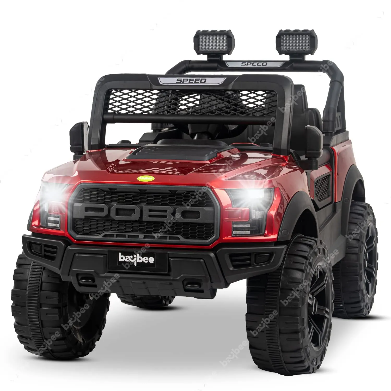 Baybee Bronco Kids Battery Operated Jeep for Kids with RGB Light & Music (Painted)