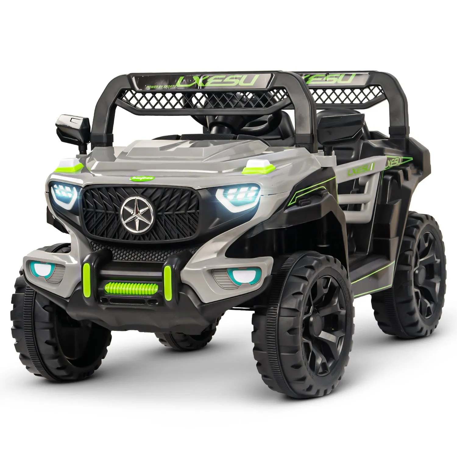 Baybee Panther Battery Operated Jeep for Kids, Ride on Baby Car with Music & Light | Kids Jeep Rechargeable Battery Car - 2 to 6 Years