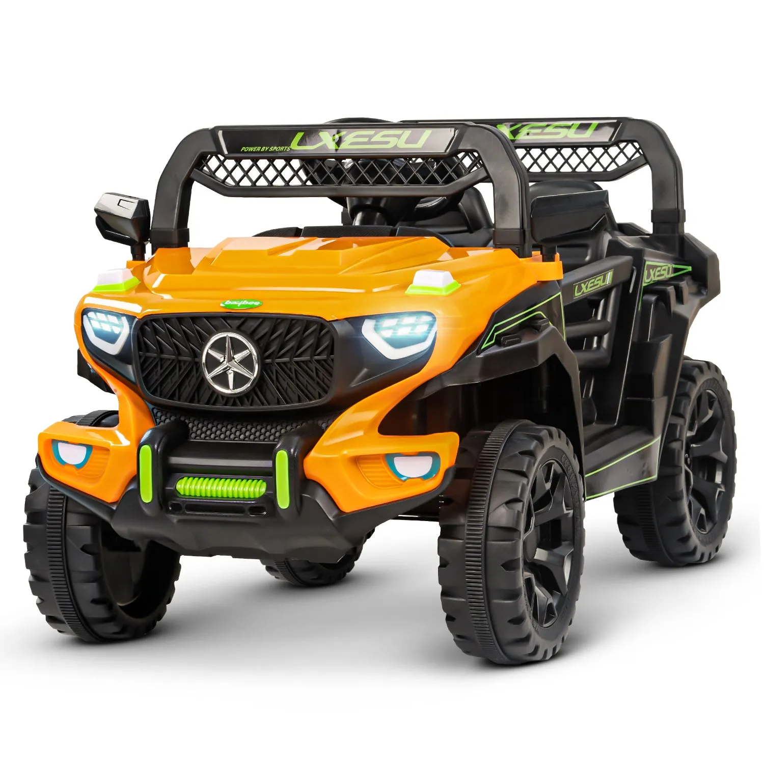 Baybee Panther Battery Operated Jeep for Kids, Ride on Baby Car with Music & Light | Kids Jeep Rechargeable Battery Car - 2 to 6 Years
