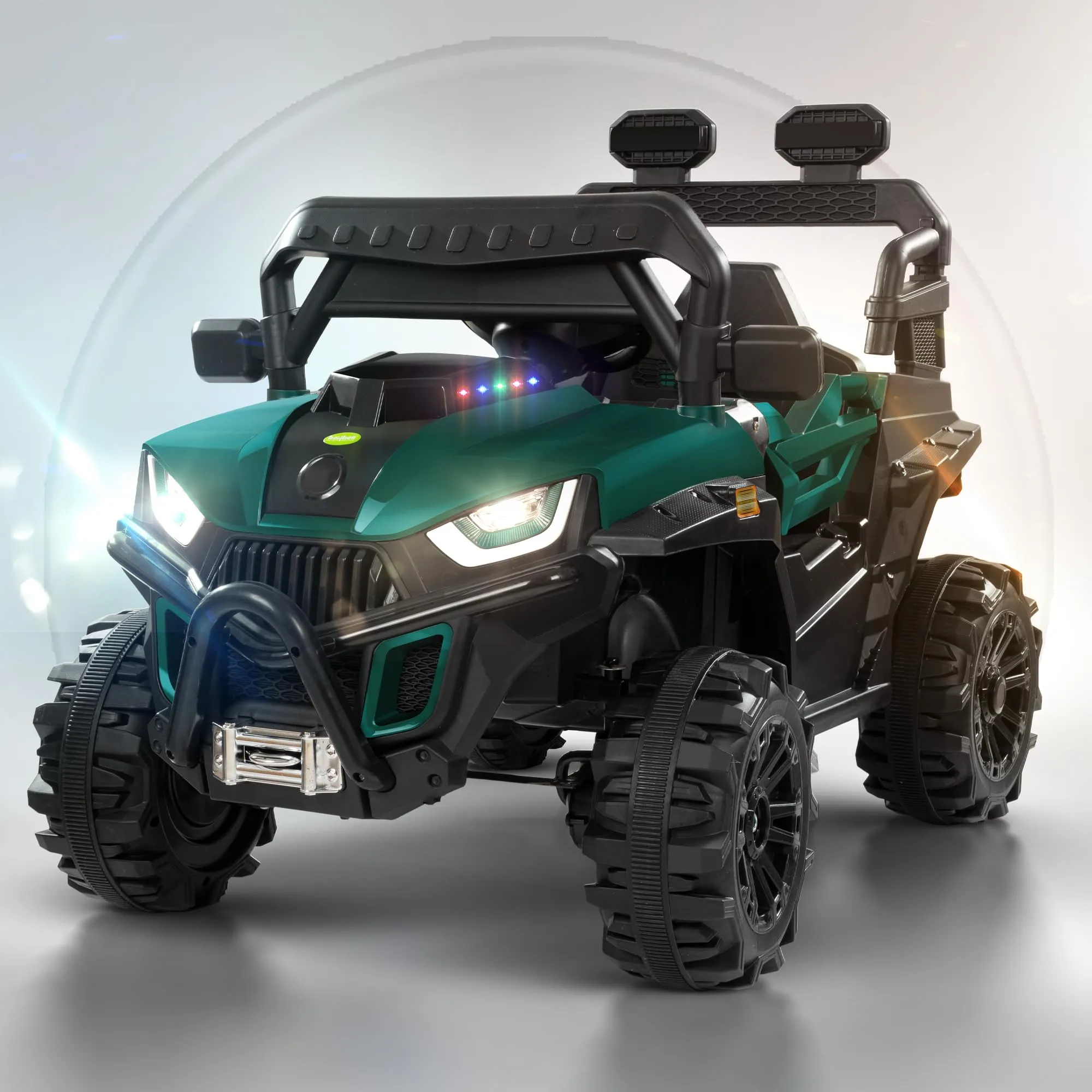 Baybee Roger Rechargeable Battery Operated Jeep for Kids with Light & Music, Electric Jeep for Kids to Drive 3 to 8 Years Boy Girl