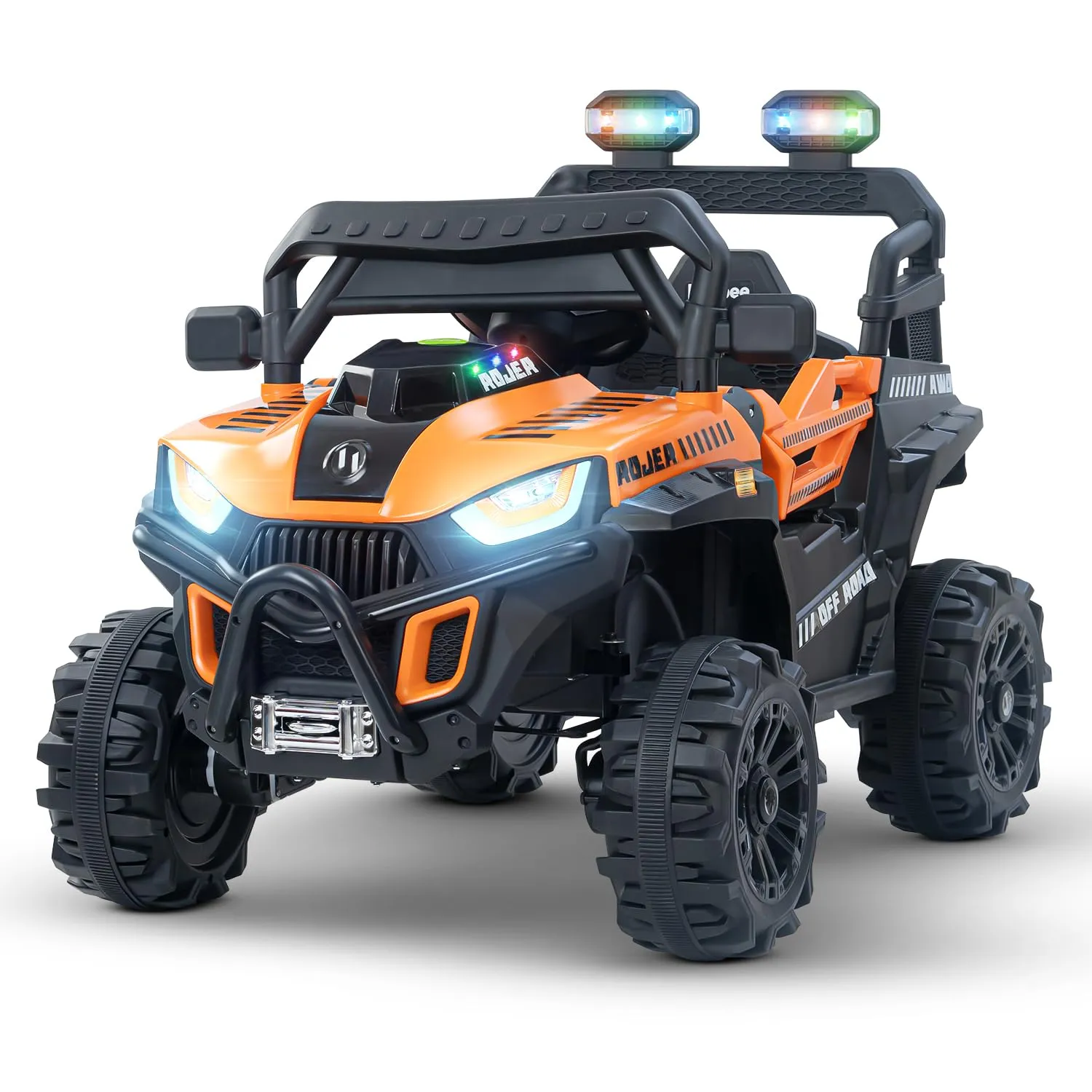 Baybee Roger Rechargeable Battery Operated Jeep for Kids with Light & Music, Electric Jeep for Kids to Drive 3 to 8 Years Boy Girl