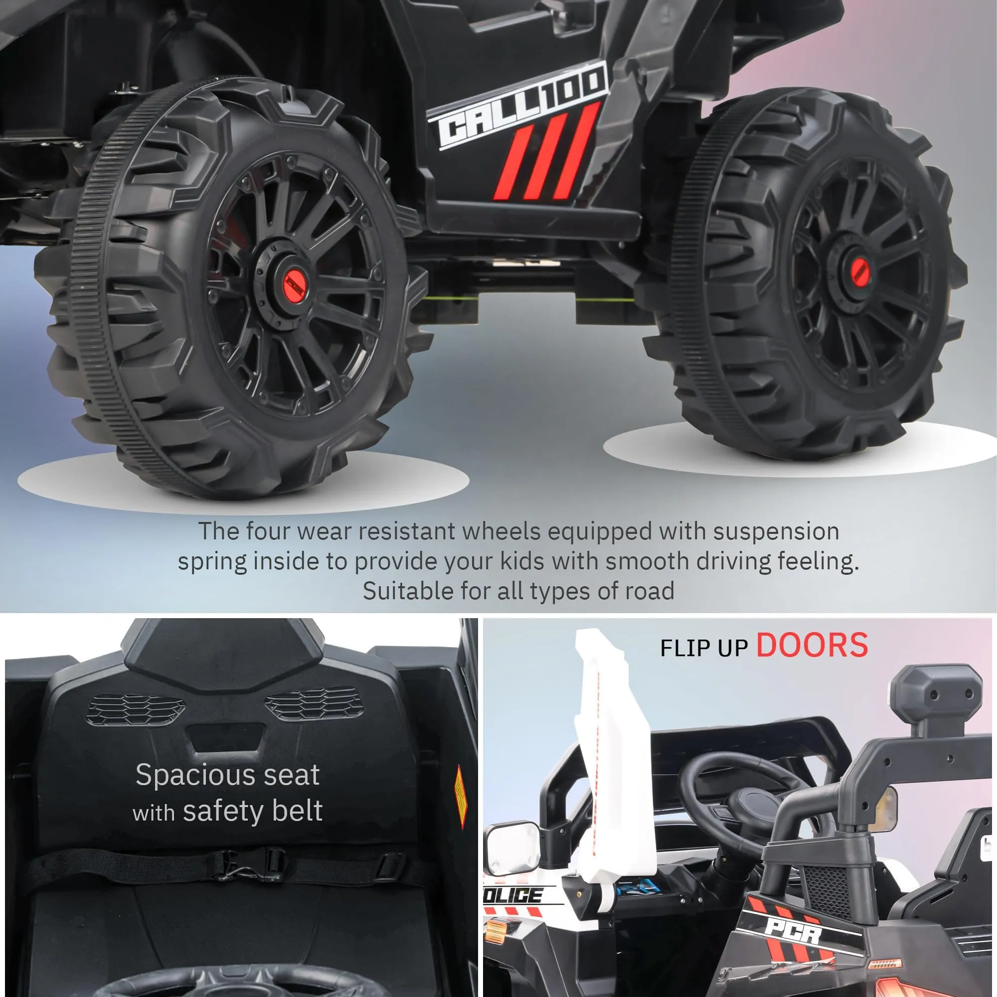 Baybee Roger Rechargeable Battery Operated Jeep for Kids with Light & Music, Electric Jeep for Kids to Drive 3 to 8 Years Boy Girl