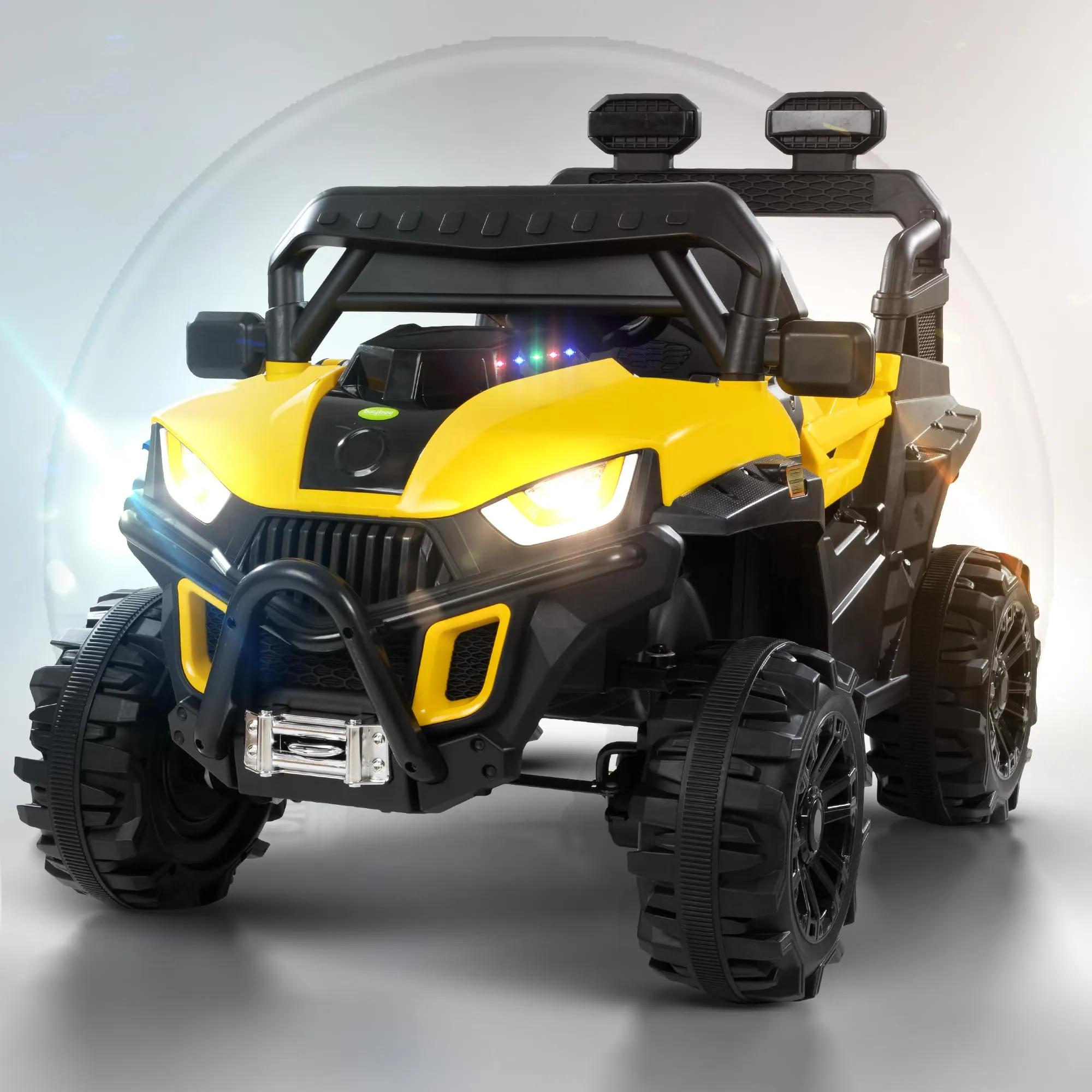 Baybee Roger Rechargeable Battery Operated Jeep for Kids with Light & Music, Electric Jeep for Kids to Drive 3 to 8 Years Boy Girl