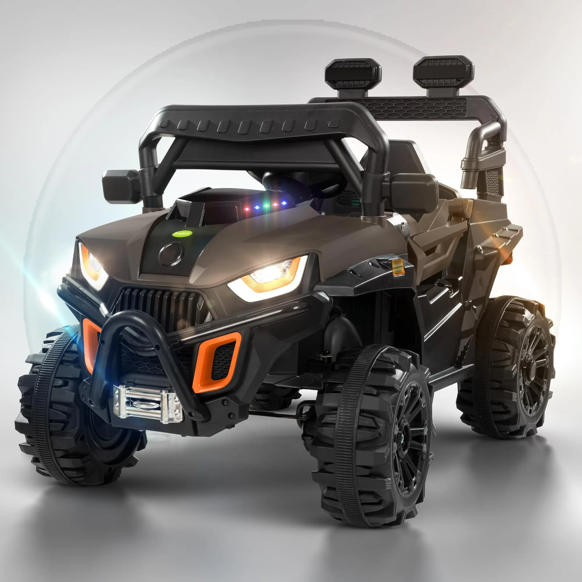 Baybee Roger Rechargeable Battery Operated Jeep for Kids with Light & Music, Electric Jeep for Kids to Drive 3 to 8 Years Boy Girl