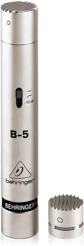 Behringer B-5 Gold-Sputtered Diaphragm Condenser Microphone Silver, (B5)