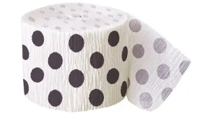 Black - Polka Dot Streamers