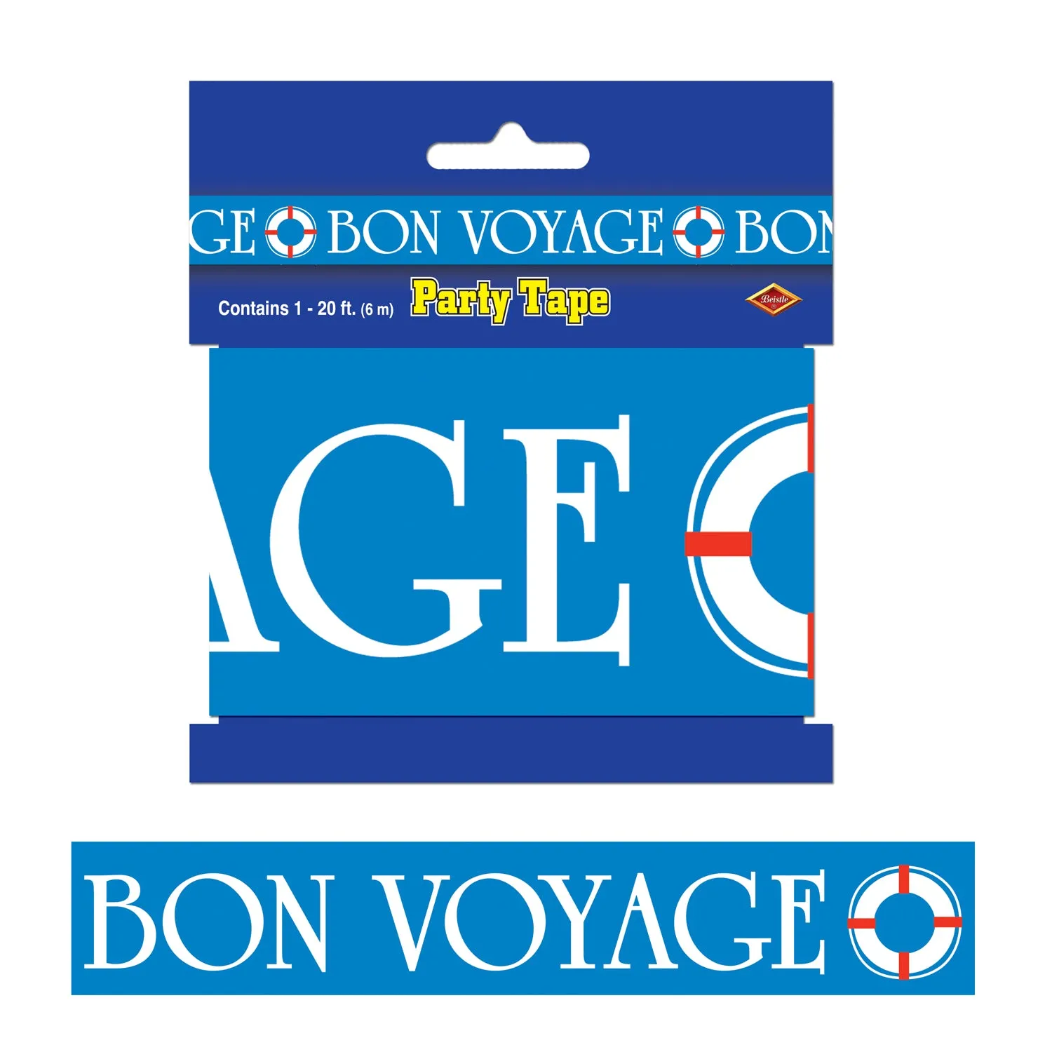 Bon Voyage Party Tape 7.5cm x 6m