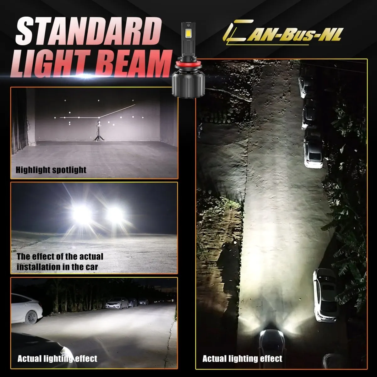 Brightest 9012 LED Forward Lightings Conversion Kit Bulbs HIR2, White