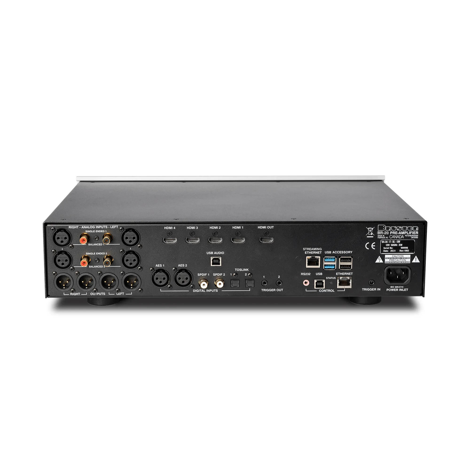 Bryston BR-20 Streaming DAC & Preamplifier