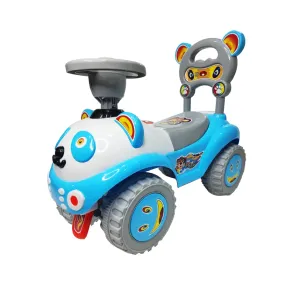 BUMTUM Baby Ruff Rider Push Car with Backrest Musical Horn Toy | Ride-On Car Suitable for Kids Boys & Girls (Blue)