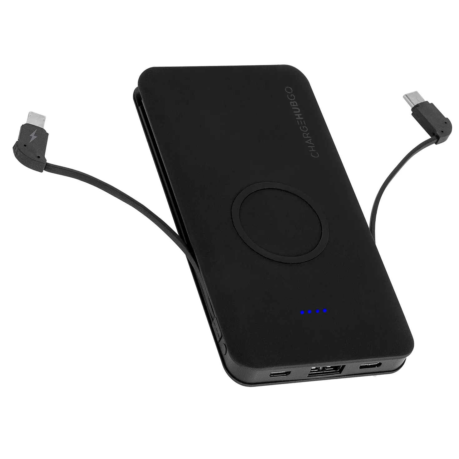 ChargeHubGO  Power Bank With Wireless Charging Pad