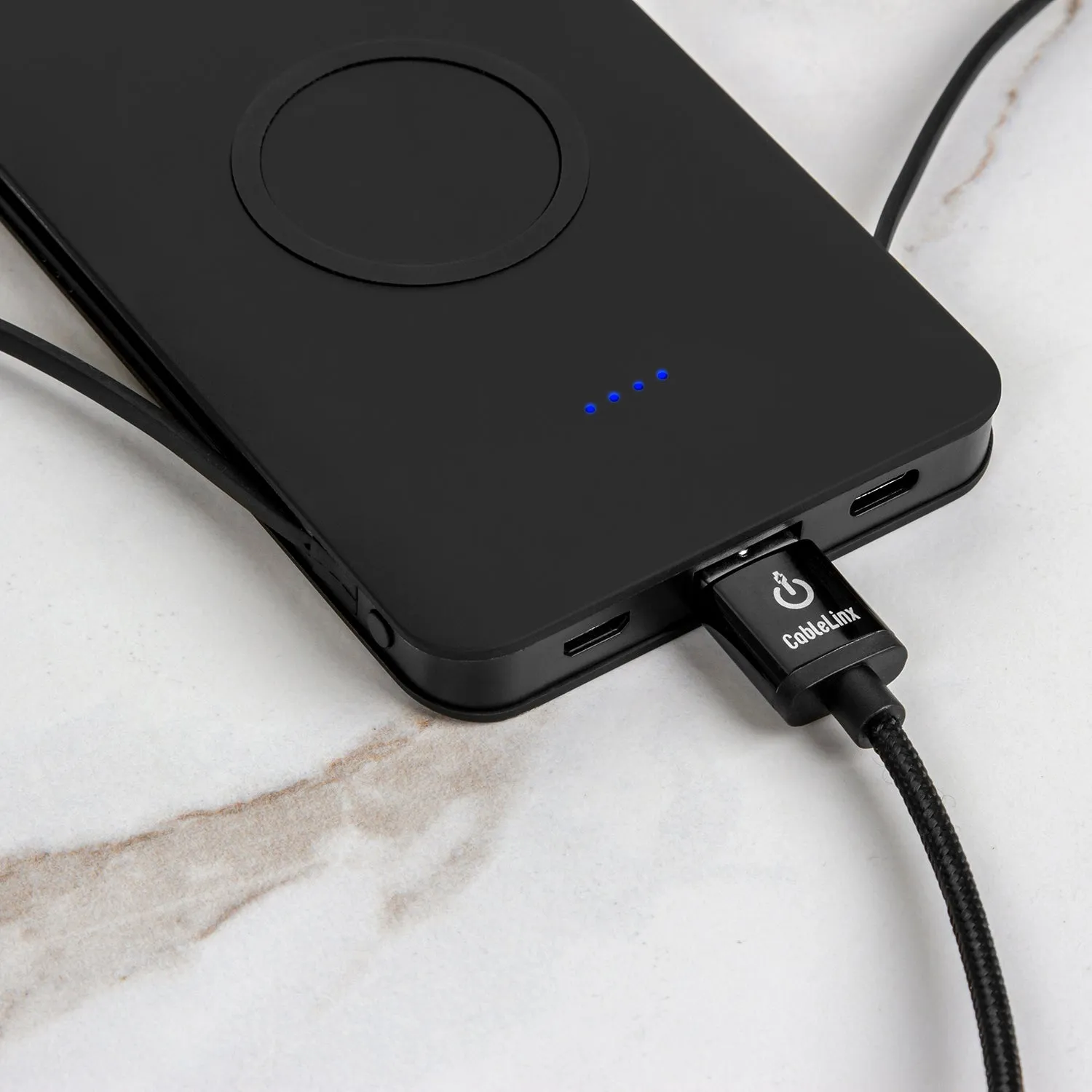ChargeHubGO  Power Bank With Wireless Charging Pad